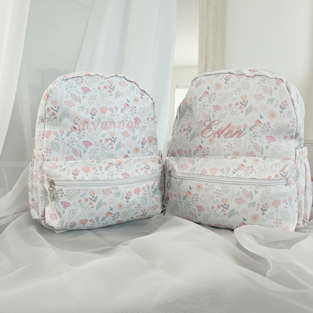 Personalised Ditsy Print Backpack