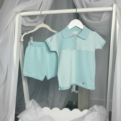 Artesania Granlei Polo Short Set - Mint Green
